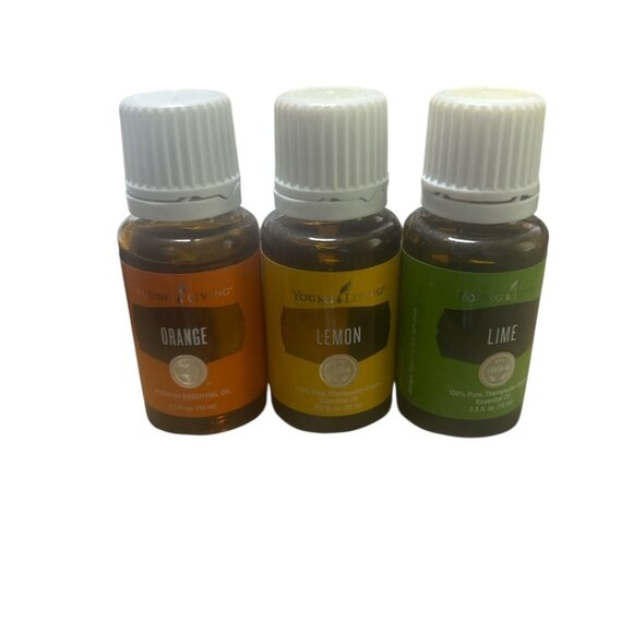 Young Living Orange, Lemon & Lime Essential Oil-Lot Of 3- 15 ml New & Sealed - Picture 1 of 2